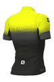 ALÉ Cyklistický dres s krátkým rukávem - PR-S GRADIENT - žlutá
