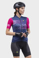 ALÉ Cyklistický dres s krátkým rukávem - PR-S LOGO LADY - fialová/růžová