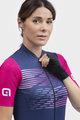 ALÉ Cyklistický dres s krátkým rukávem - PR-S LOGO LADY - fialová/růžová