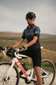 ALÉ Cyklistický dres s krátkým rukávem - SOLID LEVEL LADY - šedá