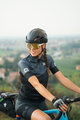 ALÉ Cyklistický dres s krátkým rukávem - SOLID LEVEL LADY - šedá
