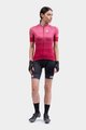 ALÉ Cyklistický dres s krátkým rukávem - SOLID LEVEL LADY - bordó