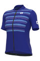 ALÉ Cyklistický dres s krátkým rukávem - SOLID WAVES LADY - modrá