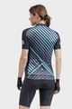 ALÉ Cyklistický dres s krátkým rukávem - PR-R FAST LADY - černá