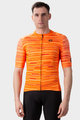 ALÉ Cyklistický dres s krátkým rukávem - SOLID STEP - oranžová
