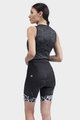 ALÉ Cyklistické kalhoty krátké bez laclu -  SOLID RIDE LADY - černá