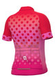 ALÉ Cyklistický dres s krátkým rukávem - BUBBLE - červená/růžová