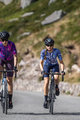 ALÉ Cyklistický dres s krátkým rukávem - LEAF PR-S - modrá