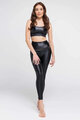 ATHLEEYA legíny - FASHION SHINE - černá