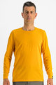 SPORTFUL Cyklistické triko s dlouhým rukávem - XPLORE - žlutá