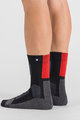 SPORTFUL Cyklistické ponožky klasické - PRIMALOFT - černá/červená