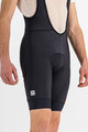 SPORTFUL Cyklistické kalhoty krátké s laclem - FIANDRE NORAIN 2 - černá