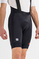 SPORTFUL Cyklistické kalhoty krátké s laclem - FIANDRE NORAIN PRO - černá