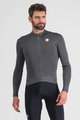 SPORTFUL Cyklistický dres s dlouhým rukávem zimní - MONOCROM THERMAL - antracitová