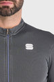 SPORTFUL Cyklistický dres s dlouhým rukávem zimní - MONOCROM THERMAL - antracitová