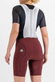 SPORTFUL Cyklistické kalhoty krátké s laclem - BODYFIT - bordó