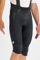 SPORTFUL Cyklistické kalhoty krátké s laclem - BODYFIT PRO THERMAL - černá