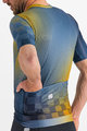 SPORTFUL Cyklistický dres s krátkým rukávem - ROCKET - modrá/žlutá