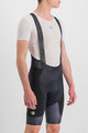SPORTFUL Cyklistické kalhoty krátké s laclem - SHIELD - černá