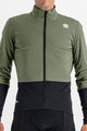 SPORTFUL Cyklistická větruodolná bunda - TOTAL COMFORT - zelená/černá