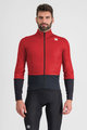 SPORTFUL Cyklistická větruodolná bunda - TOTAL COMFORT - červená/černá