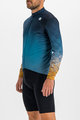 SPORTFUL Cyklistický dres s dlouhým rukávem zimní - ROCKET THERMAL - modrá/hnědá