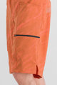 SPORTFUL Cyklistické kalhoty krátké bez laclu - CLIFF GIARA - oranžová
