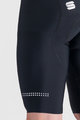 SPORTFUL Cyklistické kalhoty krátké s laclem - BODYFIT CLASSIC - černá/bílá