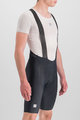 SPORTFUL Cyklistické kalhoty krátké s laclem - BODYFIT CLASSIC - černá/zlatá