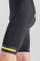 SPORTFUL Cyklistické kalhoty krátké s laclem - NEO - černá/žlutá