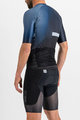 SPORTFUL Cyklistický dres s krátkým rukávem - BOMBER - černá/modrá