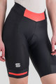 SPORTFUL Cyklistické kalhoty krátké bez laclu - NEO - černá/červená