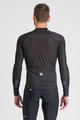 SPORTFUL Cyklistický dres s dlouhým rukávem zimní - BODYFIT PRO - černá/hnědá