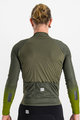 SPORTFUL Cyklistický dres s dlouhým rukávem zimní - BODYFIT PRO - zelená