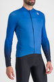 SPORTFUL Cyklistický dres s dlouhým rukávem zimní - BODYFIT PRO - modrá