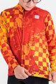 SPORTFUL Cyklistický dres s dlouhým rukávem zimní - KID THERMAL - červená/žlutá