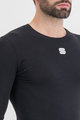 SPORTFUL Cyklistické triko s dlouhým rukávem - MERINO LS - černá