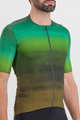 SPORTFUL Cyklistický dres s krátkým rukávem - FLOW SUPERGIARA - zelená/hnědá
