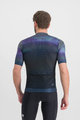 SPORTFUL Cyklistický dres s krátkým rukávem - FLOW SUPERGIARA - modrá/černá