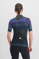 SPORTFUL Cyklistický dres s krátkým rukávem - FLOW SUPERGIARA W - modrá/černá