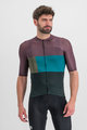 SPORTFUL Cyklistický dres s krátkým rukávem - SNAP - fialová/antracitová