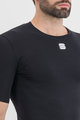 SPORTFUL Cyklistické triko s krátkým rukávem - MERINO LAYER - černá