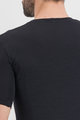SPORTFUL Cyklistické triko s krátkým rukávem - MERINO LAYER - černá