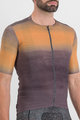 SPORTFUL Cyklistický dres s krátkým rukávem - SKY RIDER SUPERGIARA - hnědá/oranžová