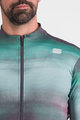 SPORTFUL Cyklistický dres s dlouhým rukávem zimní - FLOW SUPERGIARA THERMAL - zelená/fialová