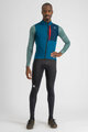 SPORTFUL Cyklistický dres s dlouhým rukávem zimní - SUPERGIARA THERMAL - modrá/zelená