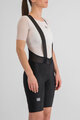 SPORTFUL Cyklistické kalhoty krátké s laclem - SRK W - černá