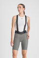 SPORTFUL Cyklistické kalhoty krátké s laclem - SRK W - šedá