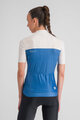 SPORTFUL Cyklistický dres s krátkým rukávem - PISTA W - modrá/bílá