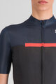 SPORTFUL Cyklistický dres s krátkým rukávem - PISTA - modrá/černá